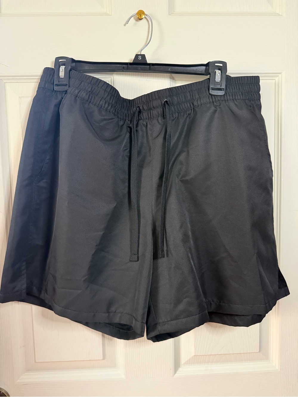 Tek Gear Men's Black Drawstring Athletic Shorts Size Large NEW!
